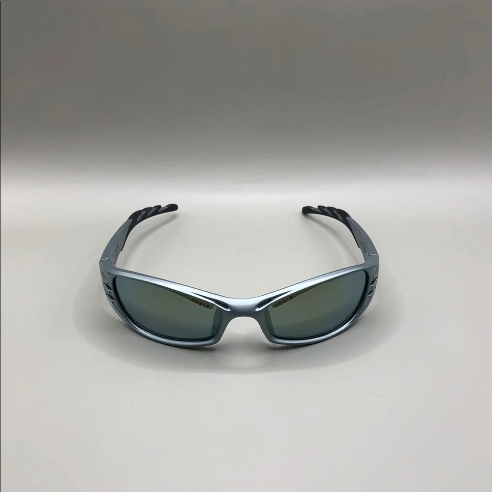 AOS + S Safety Fuel Wrap Vented Mirror Safety Z87 Sunglasses Frost Blue